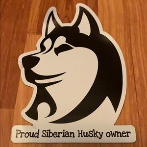 Husky Owner Car/fridge magnet
